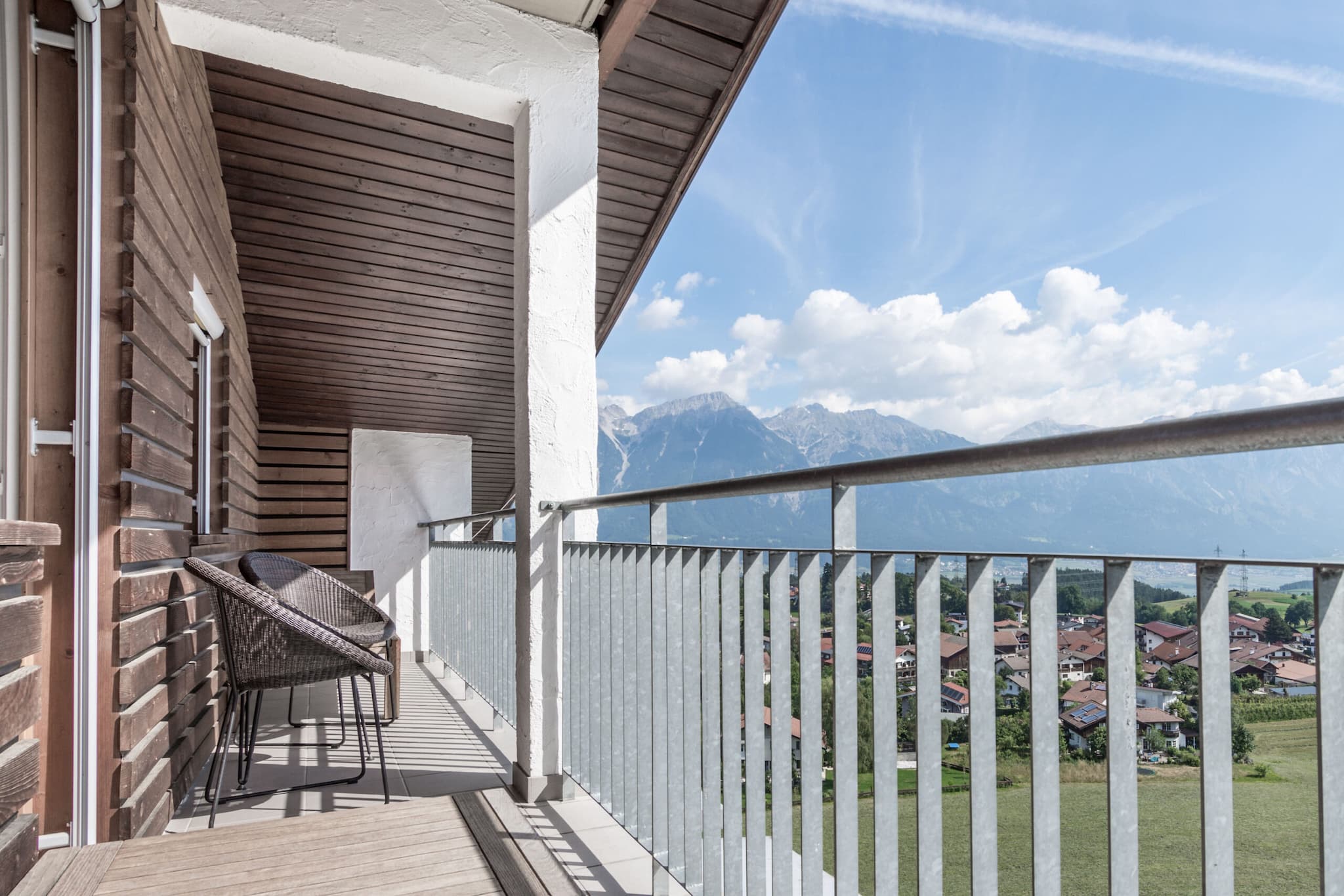 Ausblick des Appartments 32 im Lanserhof Lans