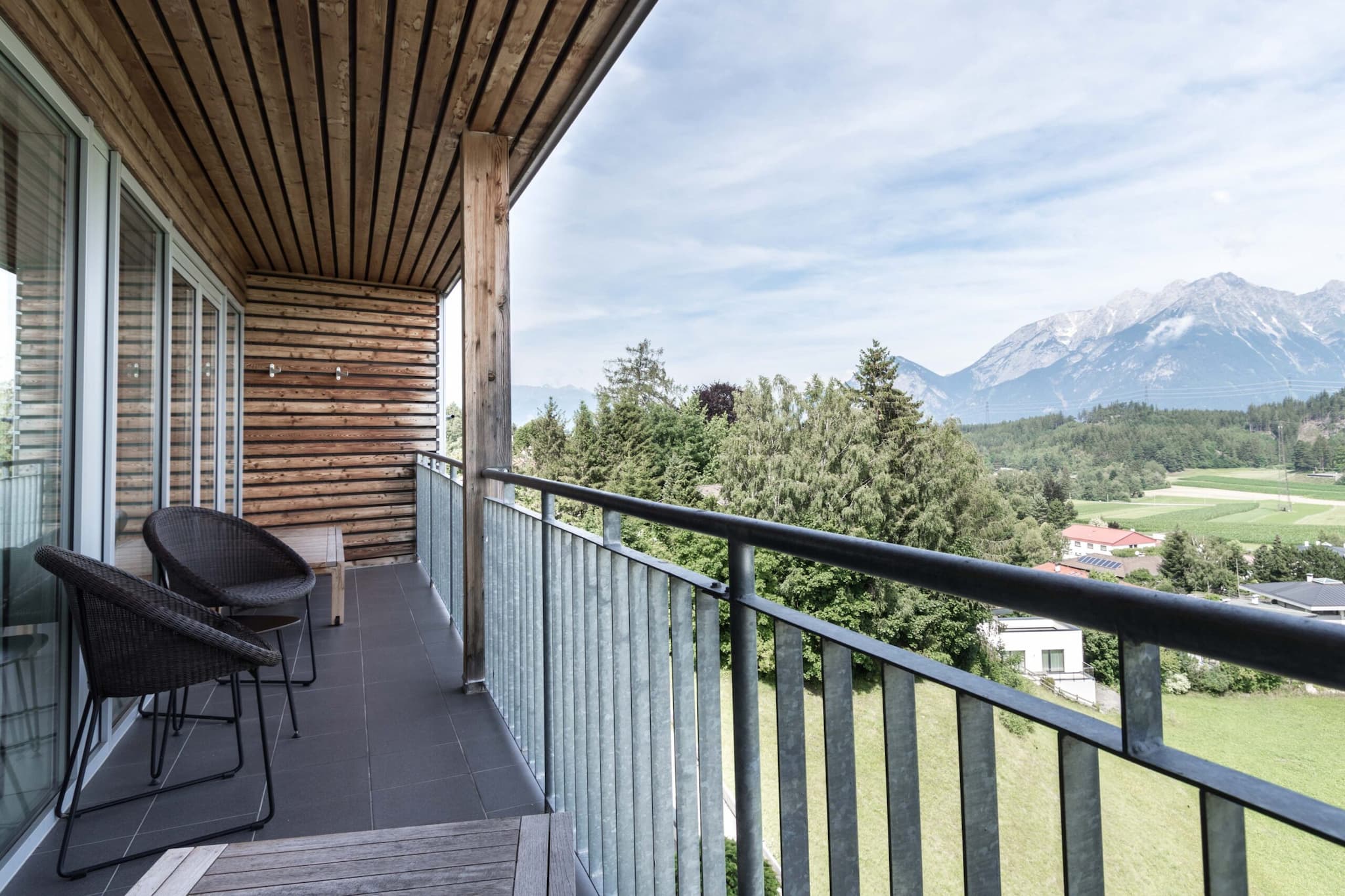 Ausblick des App 341 im Lanserhof Lans