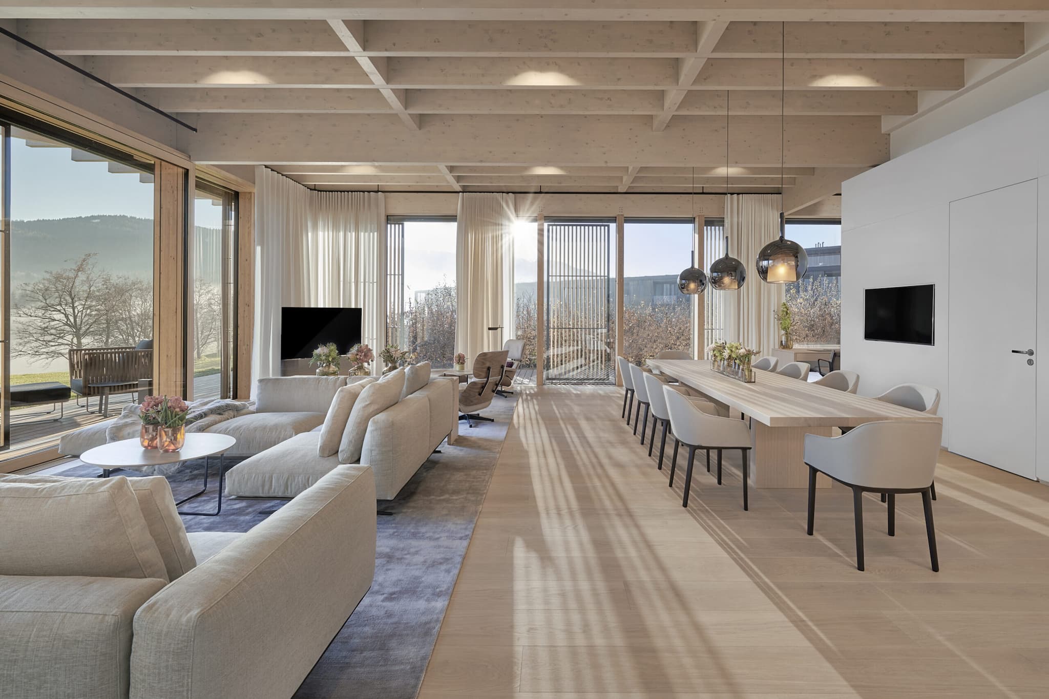 Innenansicht der Pavillon Suite am Lanserhof Tegernsee