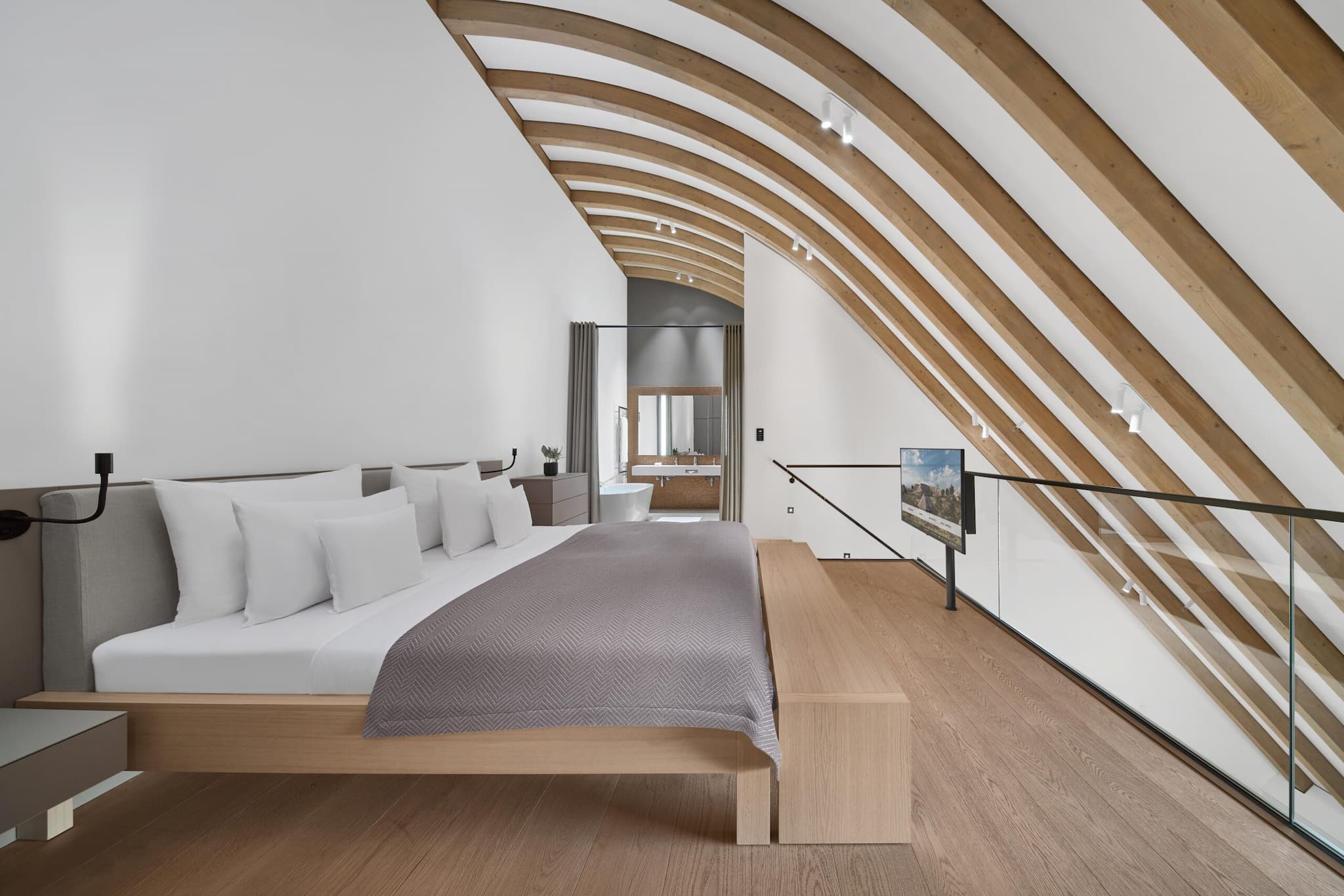 Innenansicht einer Suite im Lanserhof Sylt © Alexander Haiden
