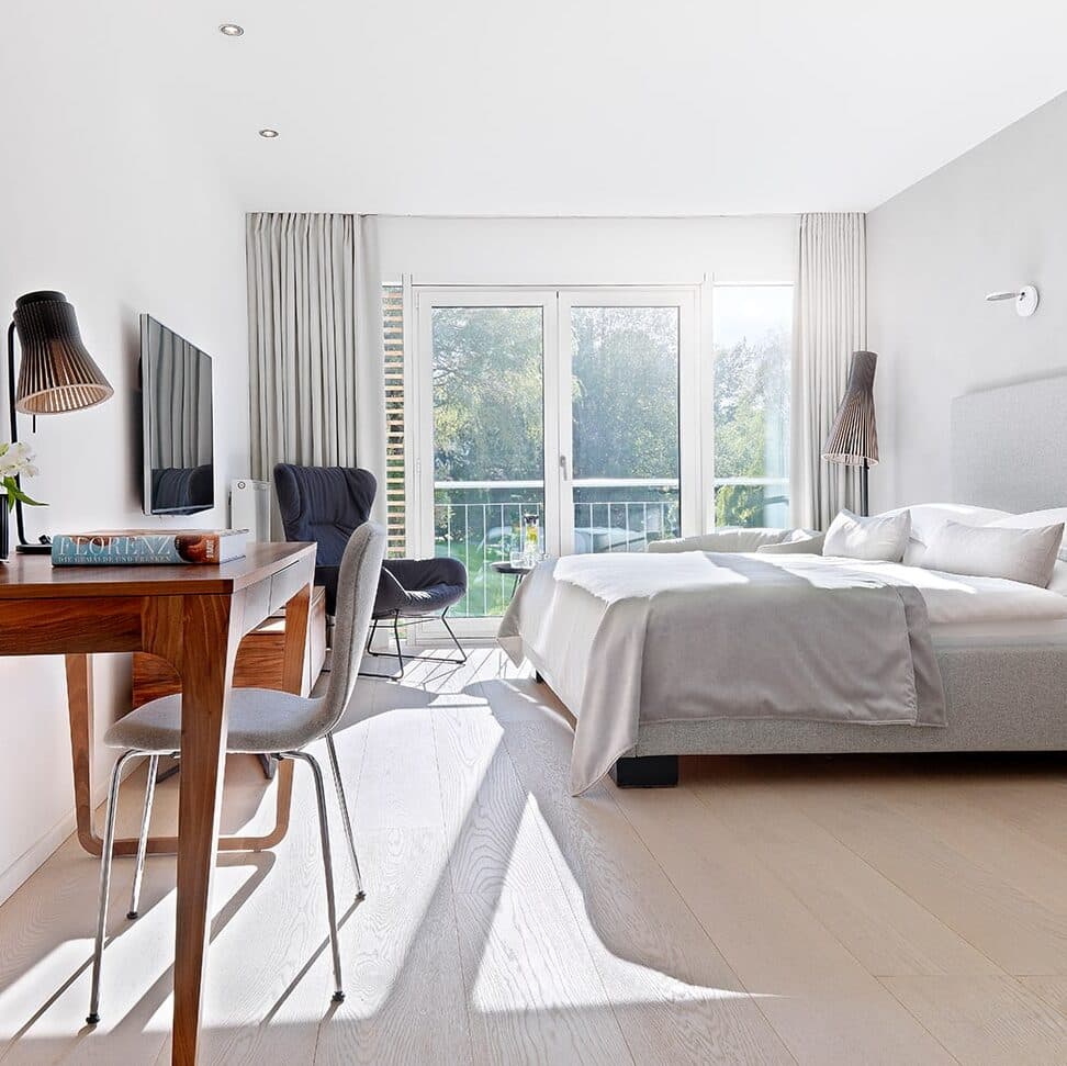 Bild eines Einzelzimmers im Lanserhof Lans