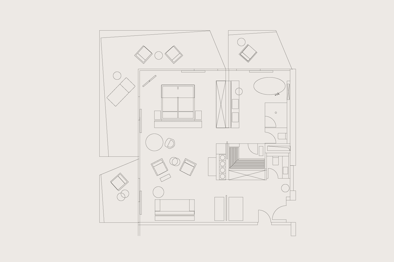 Grundriss Elysium Loft Suite